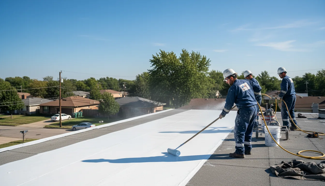 Commercial roof coating in Charlotte, IA near me